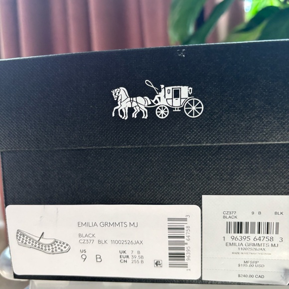 Coach Emilia Mary Jane with Grommets (Black, size 9) - Picture 3 of 4